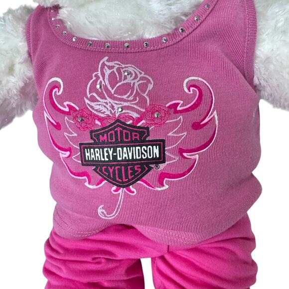 2011 Build-A-Bear Marie Aristocats‎ White Cat Harley Davidson Outfit Boots Plush - Picture 6 of 14